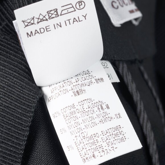 Brunello Cucinelli SS/15 Black Stretch-Wool Pull-On Trousers - Picture 9 of 9